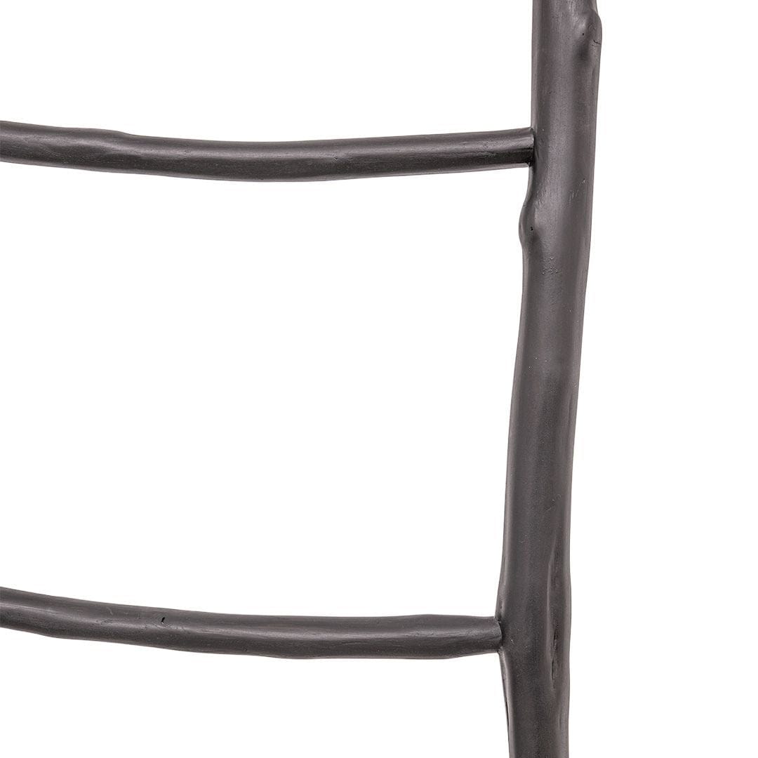 Zoco Home Decor/Accessories Freya Black Teak Ladder & Towel Holder | 165cm