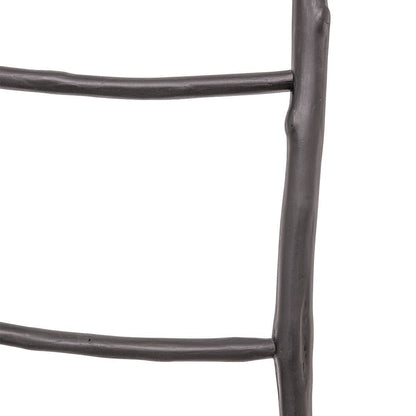 Zoco Home Decor/Accessories Freya Black Teak Ladder & Towel Holder | 165cm