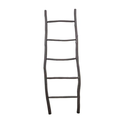 Zoco Home Decor/Accessories Freya Black Teak Ladder & Towel Holder | 165cm