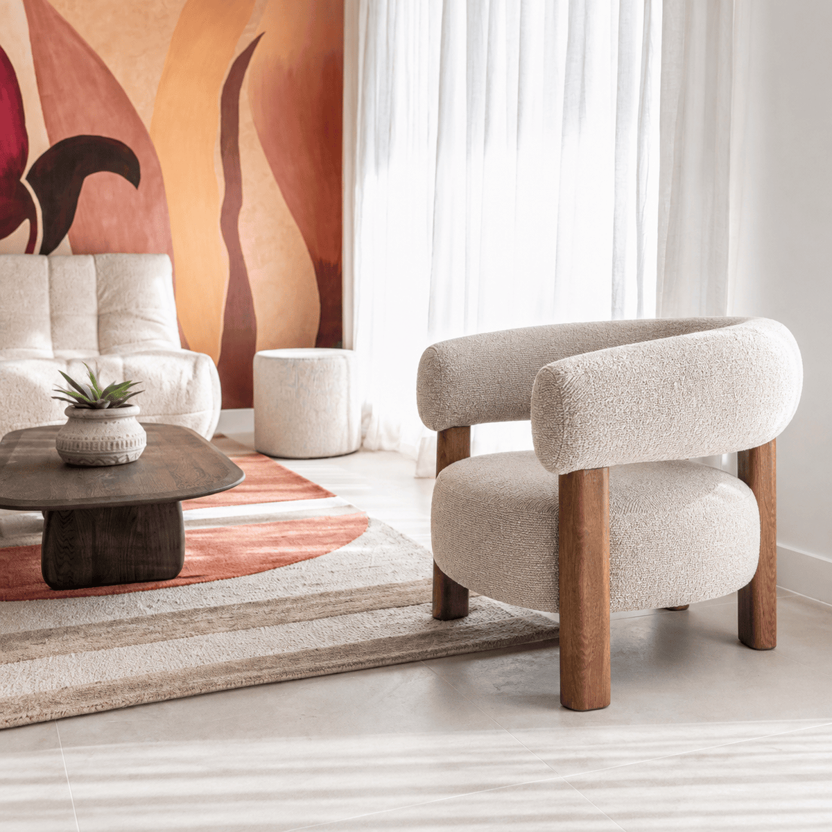 Zoco Home Mobiliário/Sofás Cadeira Halea | Areia