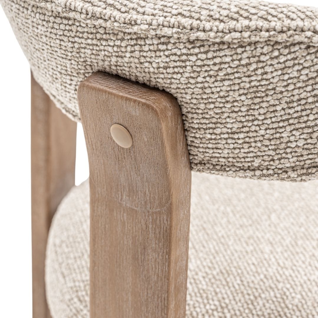 Zoco Home Furniture/Chair/Dining Chair Halea Dining Chair Sand | 50x52.5x75.5cm