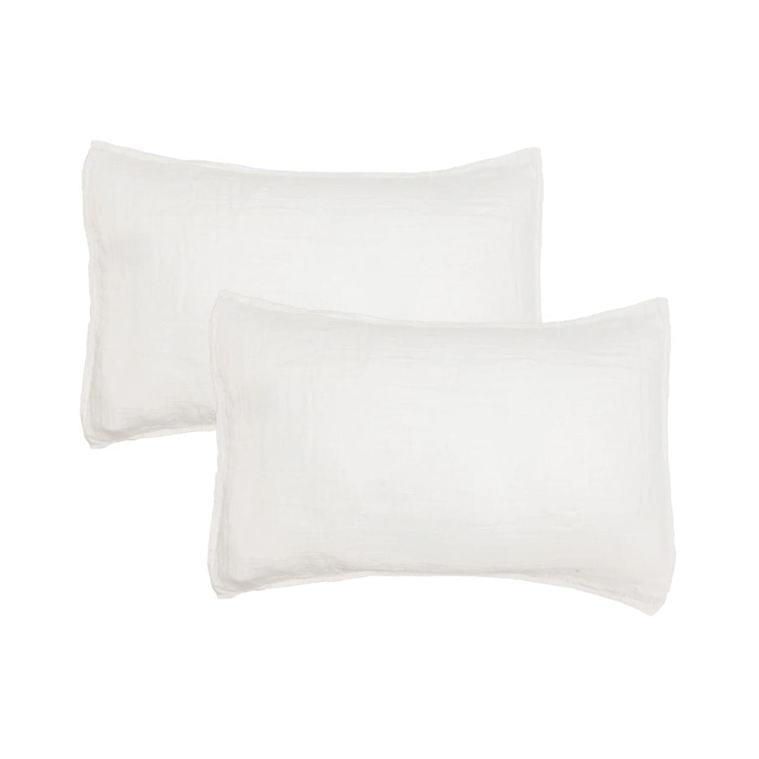 Zoco Home Decor/Textile/Bedding Haven Pillowcase | White 50x70cm | Set of two