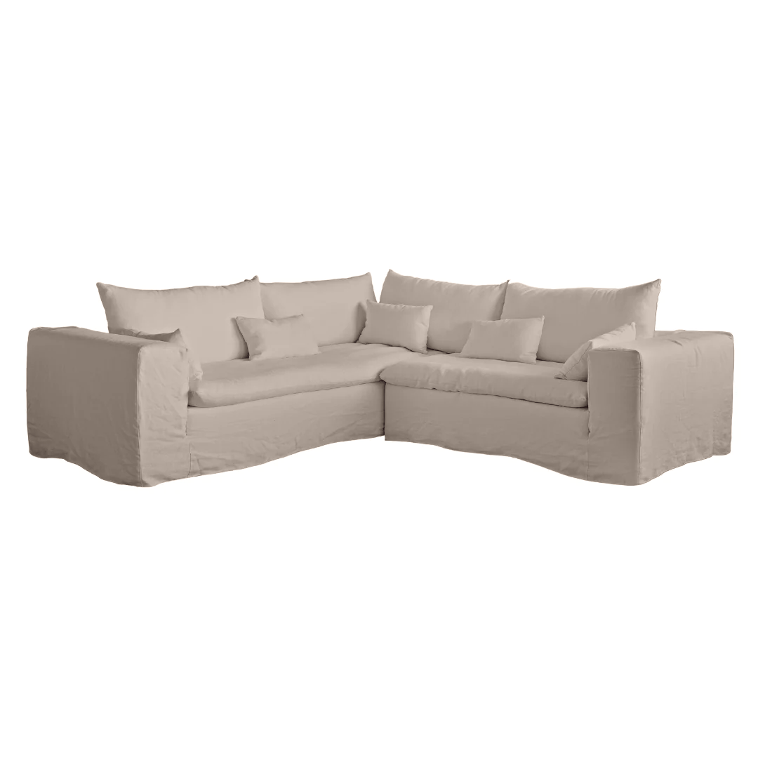 Zoco Home Furniture Ibiza Haven Linen Corner Sofa | 270x105/270x70cm