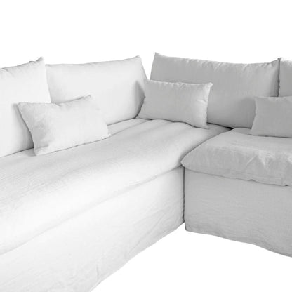 Zoco Home Furniture/Sofa Ibiza Haven Linen Corner Sofa | 270x105/270x70cm