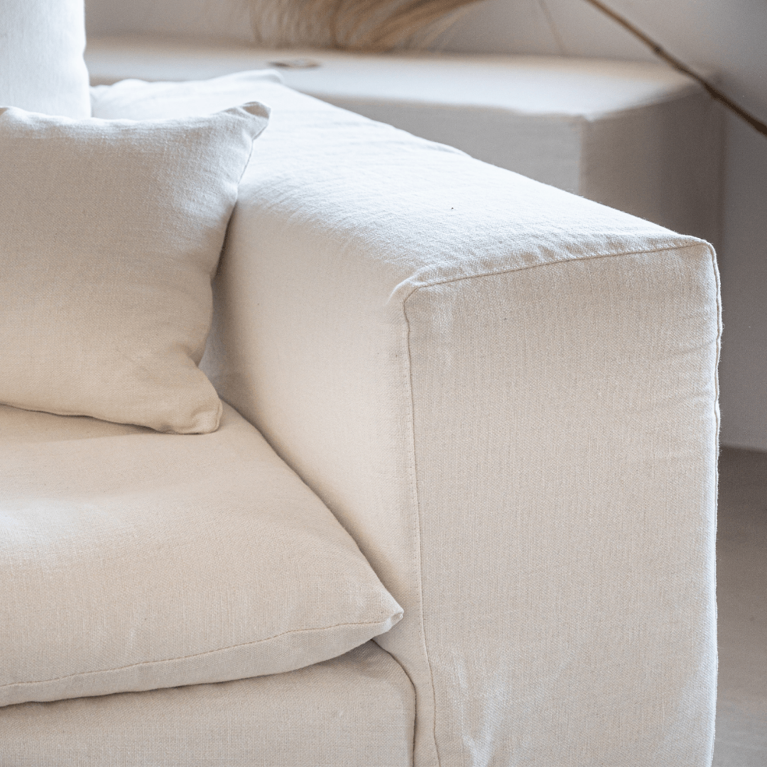 Zoco Home Furniture/Sofa Ibiza Haven Linen Corner Sofa | 270x105/270x70cm