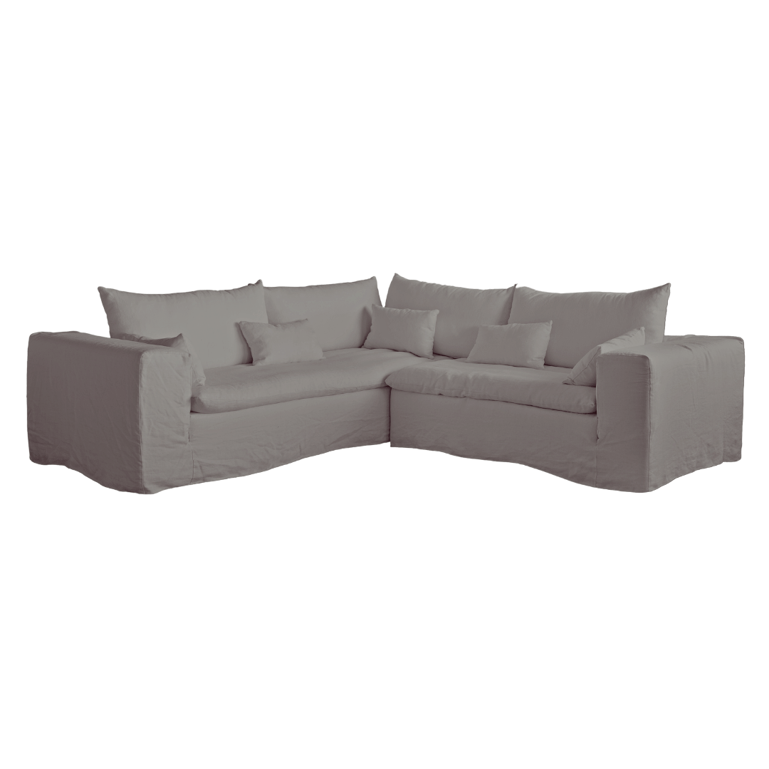 Zoco Home Furniture/Sofa Ibiza Haven Linen Corner Sofa | 270x105/270x70cm