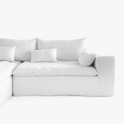 Zoco Home Furniture/Sofa Ibiza Haven Linen Corner Sofa | 270x105/270x70cm