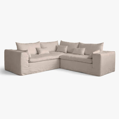 Zoco Home Furniture/Sofa Ibiza Haven Linen Corner Sofa | 270x105/270x70cm