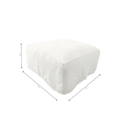 Zoco Home Furniture/Sofa Ibiza Linen Pouf