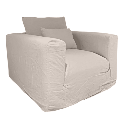 Zoco Home Furniture/Sofa Ibiza Linen Single Sofa