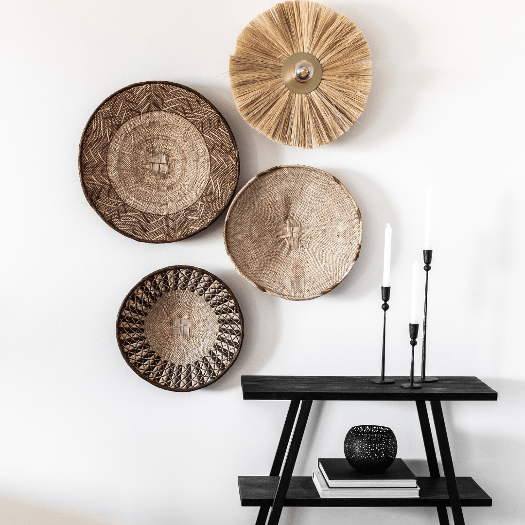 Zoco Home Iron Candle Stand | Black 7x41cm