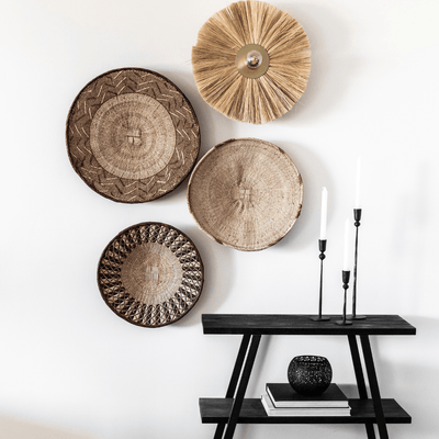 Zoco Home Kerzenständer aus Eisen | Schwarz 7 x 41 cm