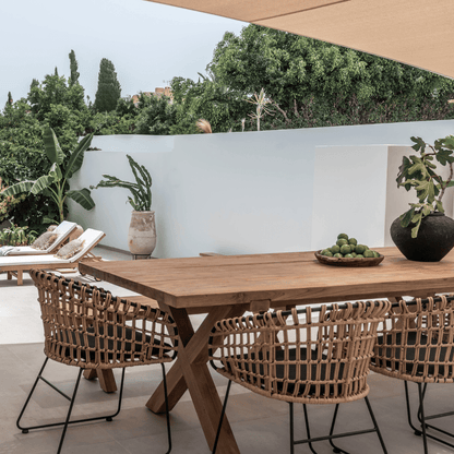 Zoco Home Outdoor/Chair/Dining Jaipur Rattan Outdoor Chair | Black