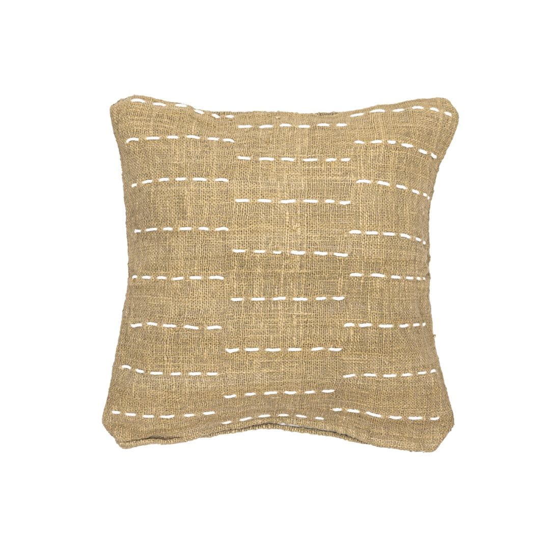 Zoco Home Jemina Square Cushion Horizontal Stitch Lines