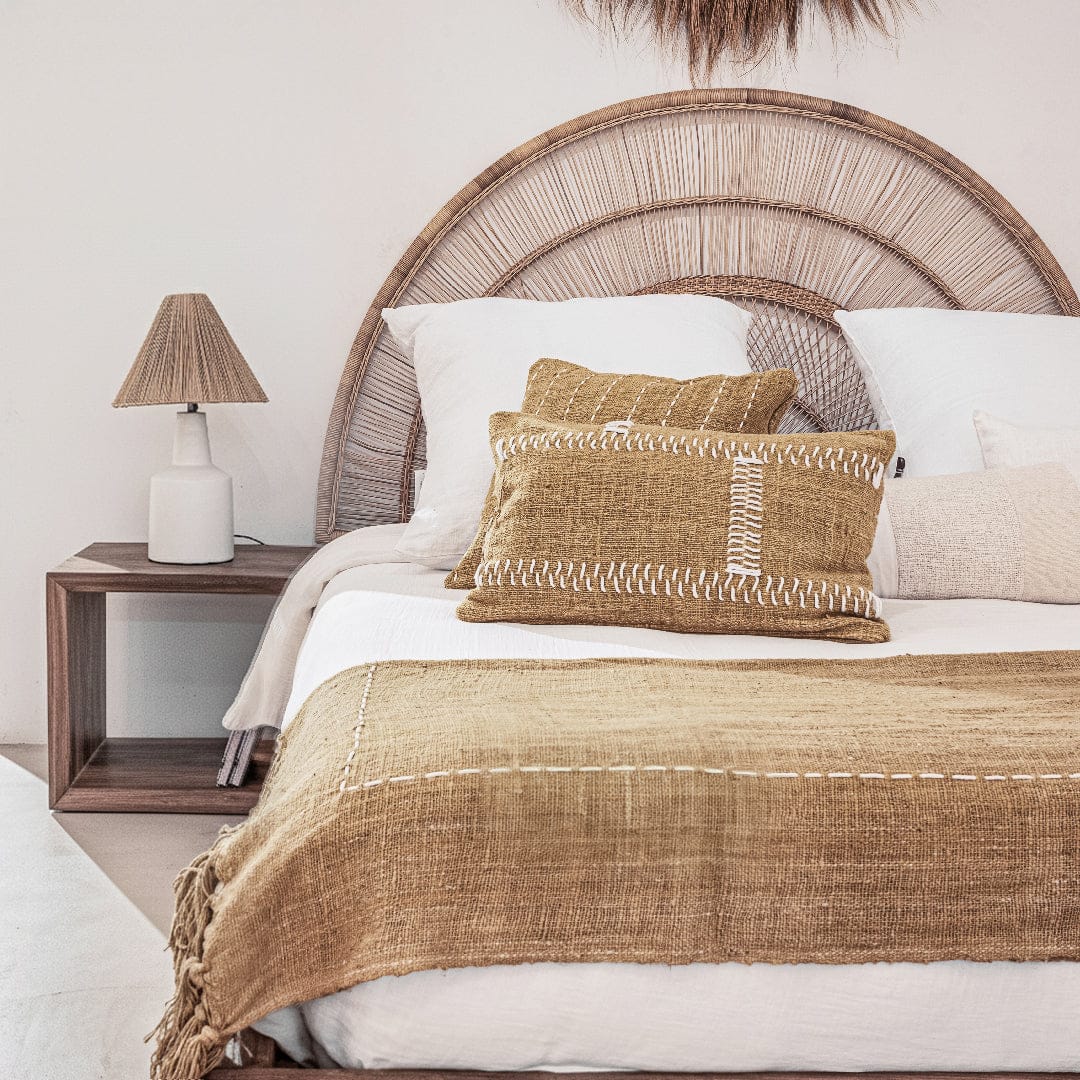 Zoco Home Decor/Textile/Cushions Jemina Square Cushion Horizontal Stitch Lines | 50x50cm