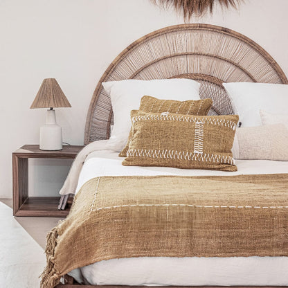 Zoco Home Decor/Textile/Cushions Jemina Square Cushion Horizontal Stitch Lines | 50x50cm