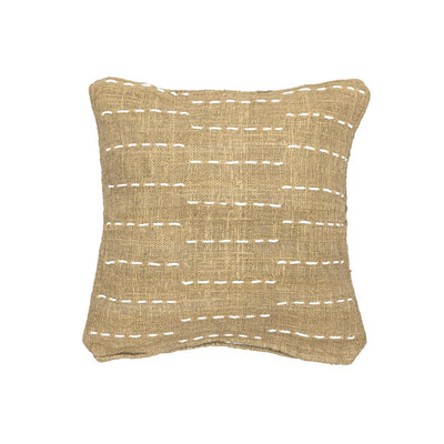 Zoco Home Almofada Quadrada Jemina com Linhas de Costura Horizontais | 50 x 50 cm