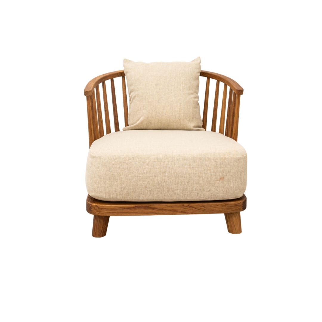 Zoco Home Kayu Teak Lounge Chair | 80x92x73cm