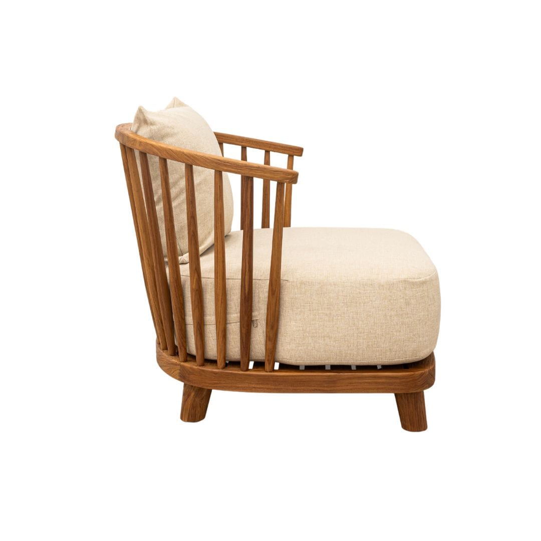 Zoco Home Kayu Teak Lounge Chair | 80x92x73cm