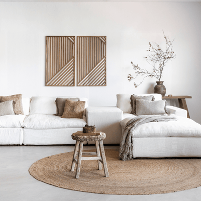 Zoco Home Laguna Linnen Zijmodule | 110 x 60 x 65 cm