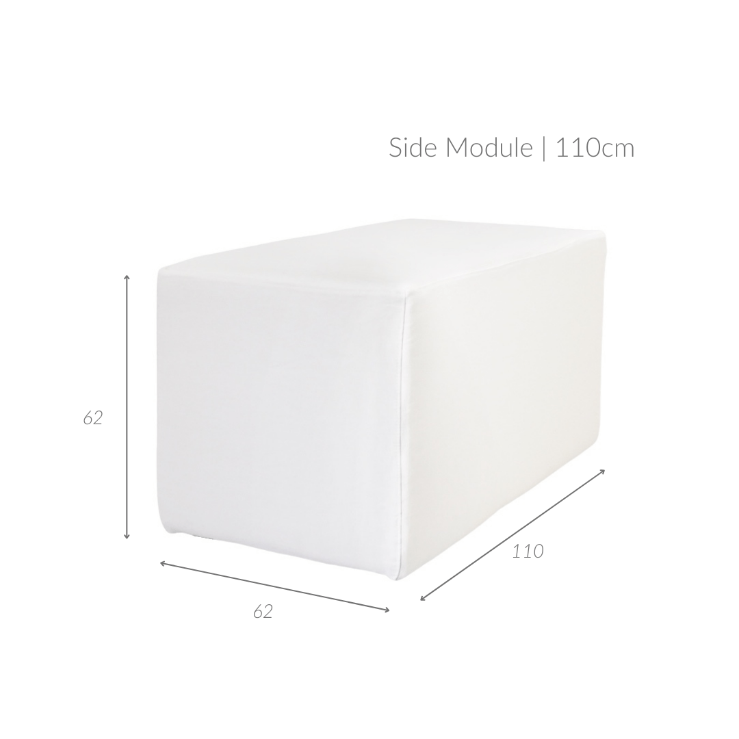 Zoco Home Furniture/Sofa Laguna Linen Side Module | 110x60x65cm