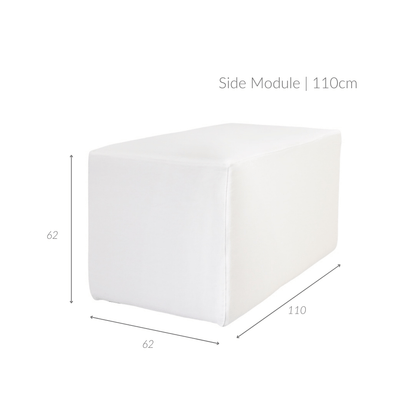 Zoco Home Furniture/Sofa Laguna Linen Side Module | 110x60x65cm