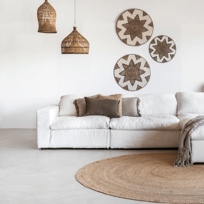 Zoco Home Furniture/Sofa Laguna Linen Sofa