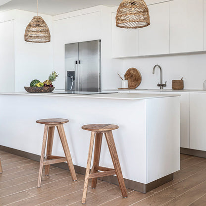 Zoco Home Furniture/Chair Lido Teak Bar Stool | 35x66cm