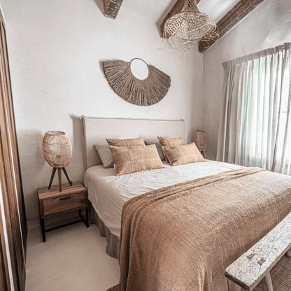 Zoco Home Furniture/Bed Linen and Cotton Headboard | Natural