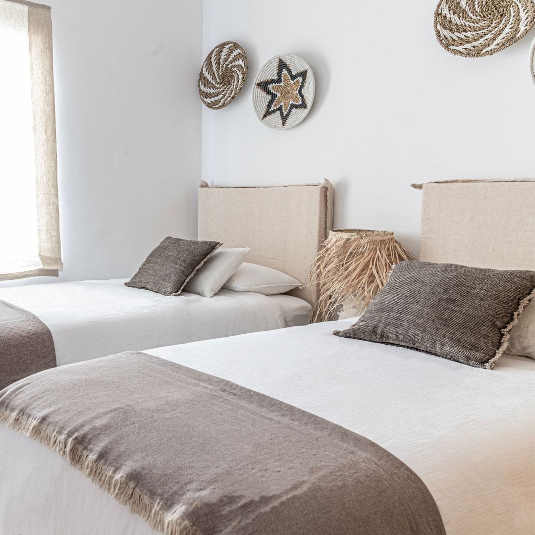 Zoco Home Furniture/Bed Linen and Cotton Headboard | Natural