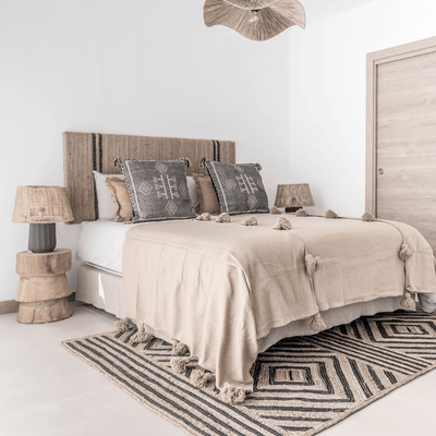 Zoco Home Bettvolant aus Leinen | Naturfarben