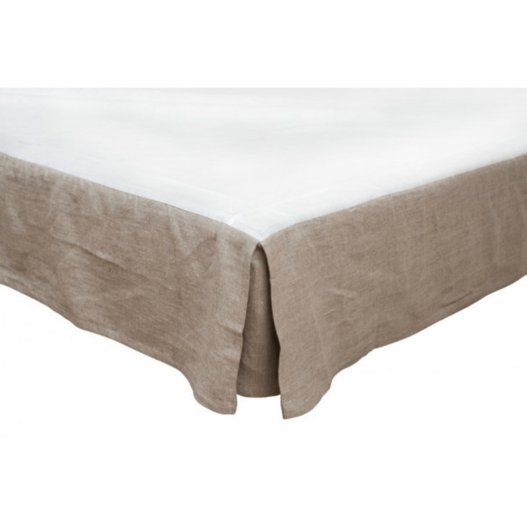 Zoco Home Decor/Textile Linen Cotton Bedskirt | Natural