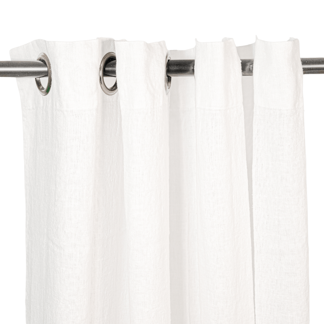 Zoco Home Decor/Textile Linen Curtain | White 140x360cm