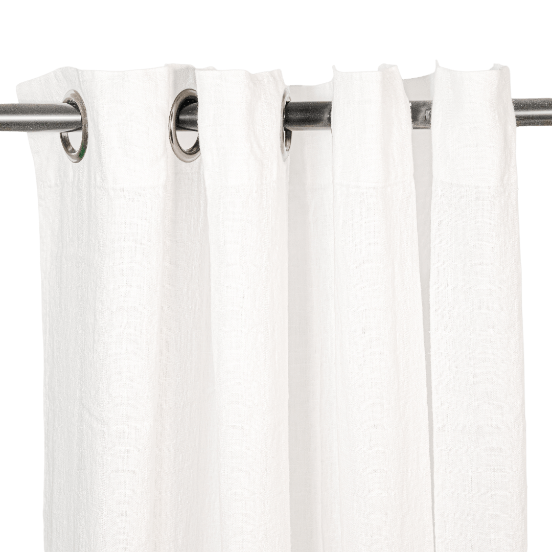 Linen Curtain White 140x360cm Zoco Home