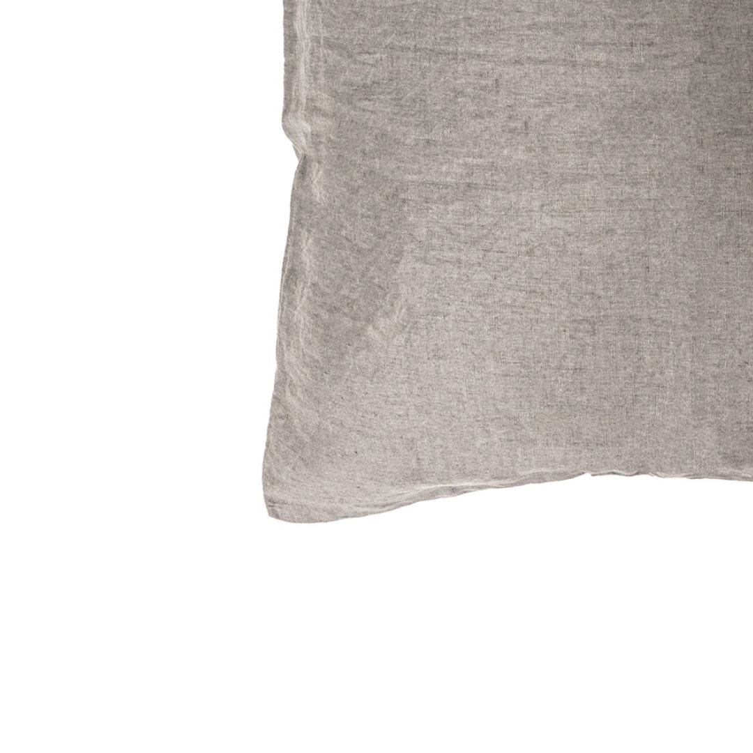 Funda de cojín de lino Zoco Home | Gris, 45 x 45 cm