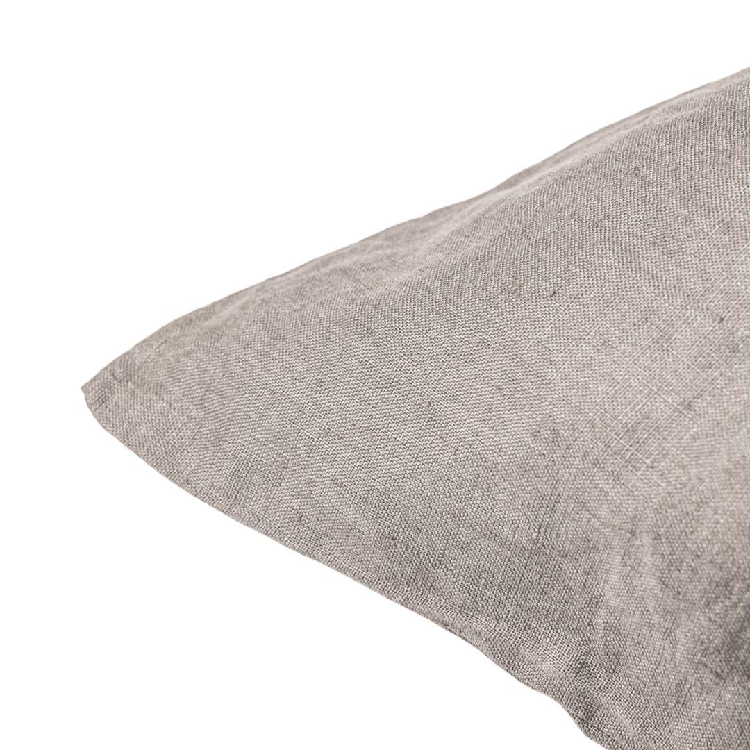 Funda de cojín de lino Zoco Home | Gris, 45 x 45 cm
