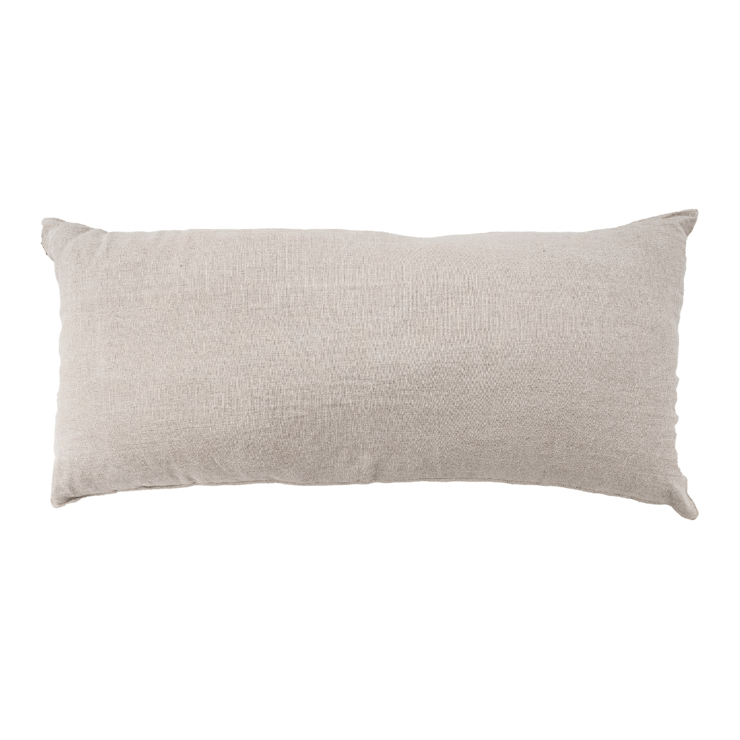 Zoco Home Decor/Textile Linen Cushion Cover Nai Edge | Natural 55x110 cm