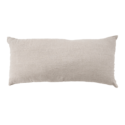 Zoco Home Capa de almofada em linho Nai Edge | Natural 55x110 cm