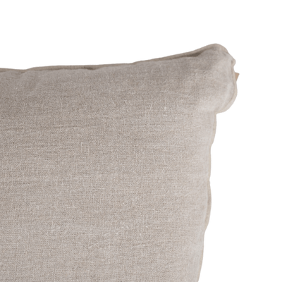 Zoco Home Capa de almofada em linho Nai Edge | Natural 55x110 cm