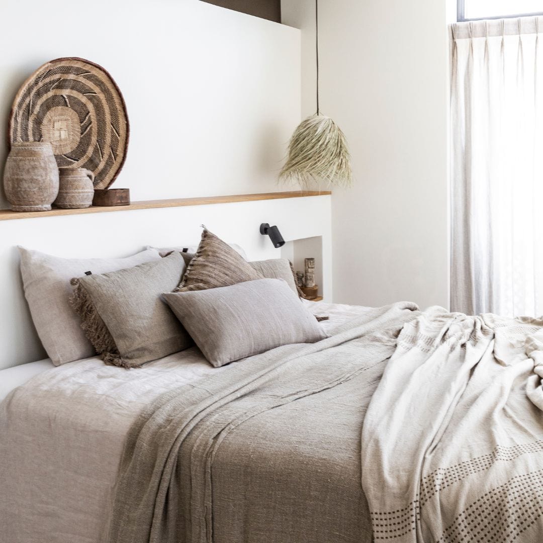 Zoco Home Decor/Textile Linen Cushion Cover | Stonewashed Natural | 40x60cm