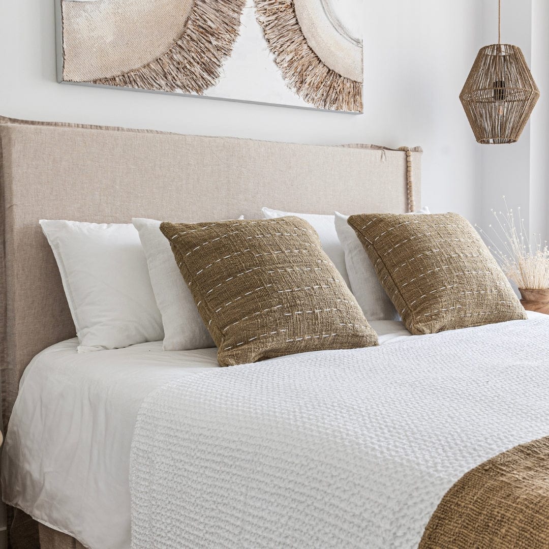 Zoco Home Decor/Textile Linen Cushion Cover | Stonewashed White | 45cm