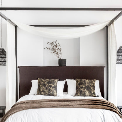 Zoco Home Textile Linen Pillow | Mahe Palm | Kaki 45x45cm