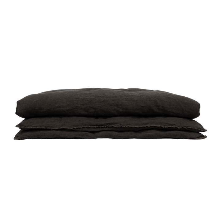 Zoco Home Textiles Linen Quilt | Black 200x85cm