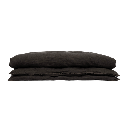 Zoco Home Textiles Linen Quilt | Black 200x85cm