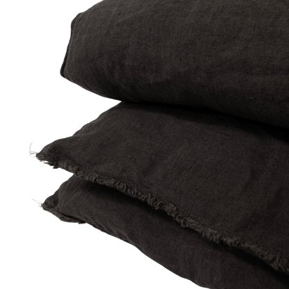 Zoco Home Textiles Linen Quilt | Black 200x85cm