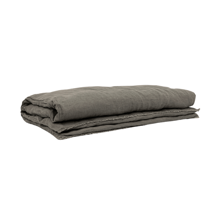Zoco Home THROWS & BLANKETS Linen Quilt Cover | Granit 200x85cm