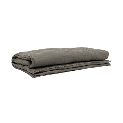 Zoco Home THROWS & BLANKETS Linen Quilt Cover | Granit 200x85cm