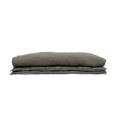 Zoco Home THROWS & BLANKETS Linen Quilt Cover | Granit 200x85cm