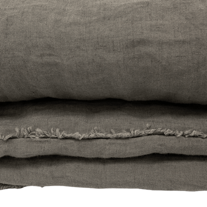 Zoco Home THROWS & BLANKETS Linen Quilt Cover | Granit 200x85cm