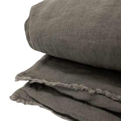 Zoco Home THROWS & BLANKETS Linen Quilt Cover | Granit 200x85cm